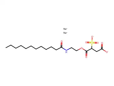 月桂酰胺基单乙醇胺磺基琥珀酸二钠 structure