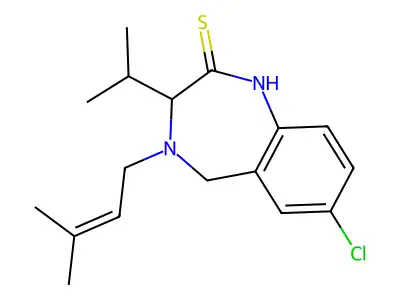7-Chloro-3-isopropyl-1,3,4,5-tetrahydro-1,4-benzodiazepine-2-thione structure