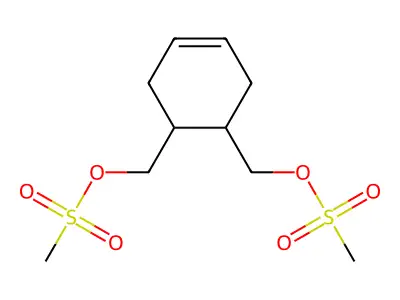 (Cyclohex-4-ene-1,2-diyl)bis(methylene) dimethanesulfonate structure