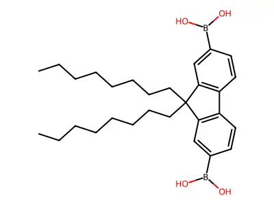9,9-Dioctylfluorene-2,7-diboronic acid structure