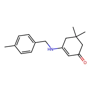 5,5-Dimethyl-3-[(4-methylbenzyl)amino]cyclohex-2-en-1-one structure