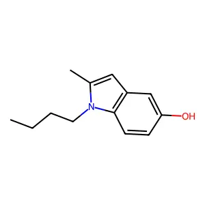 1-butyl-2-methyl-1H-indol-5-ol structure