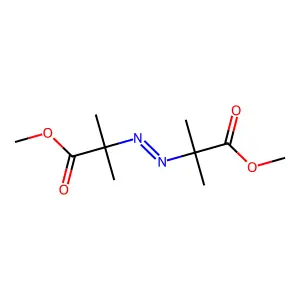 1,1'-Dimethyl 2,2'-(1,2-diazenediyl)bis(2-methylpropanoate) structure