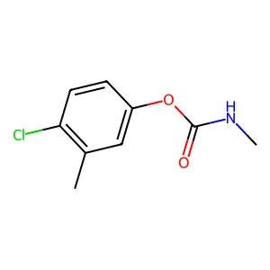 Carbamic acid, methyl-, 4-chloro-m-tolyl ester structure