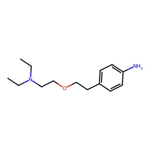 Aniline, p-(2-(2-(diethylamino)ethoxy)ethyl)- structure