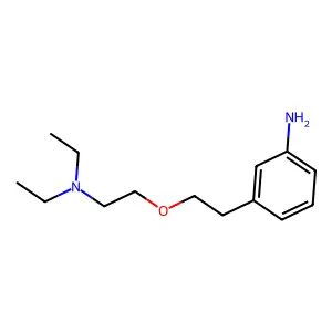Aniline, m-(2-(2-(diethylamino)ethoxy)ethyl)- structure