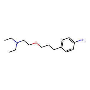 Aniline, p-(3-(2-(diethylamino)ethoxy)propyl)- structure
