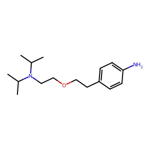 Aniline, p-(2-(2-(diisopropylamino)ethoxy)ethyl)- structure