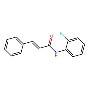 N-(2-Fluorophenyl) cinnamamide structure