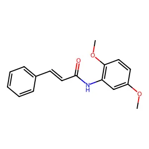 N-(2,5-dimethoxyphenyl)-3-phenylprop-2-enamide structure