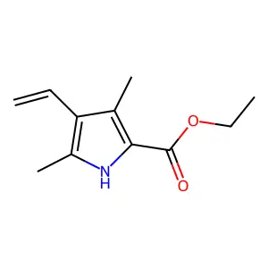 3,5-Dimethyl-4-vinyl-1H-pyrrole-2-carboxylic acid ethyl ester structure