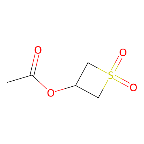 (1,1-Dioxothietan-3-yl) acetate structure