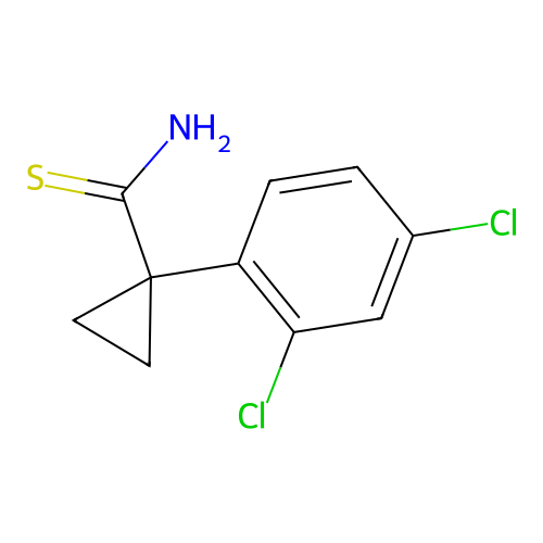 1-(2,4-Dichlorophenyl)cyclopropane-1-carbothioamide structure