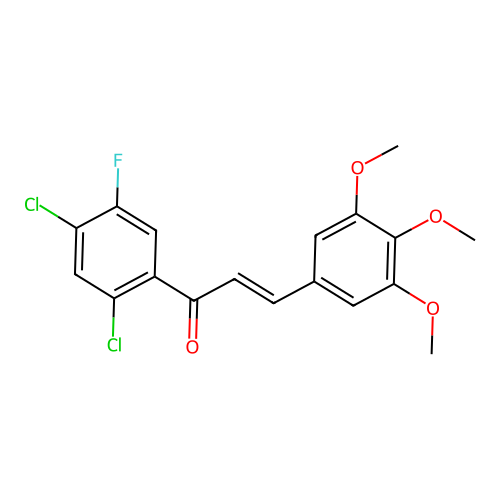 1-(2,4-Dichloro-5-fluorophenyl)-3-(3,4,5-trimethoxyphenyl)-2-propen-1-one structure