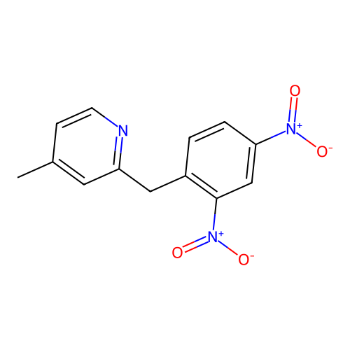 Pyridine, 2-[(2,4-dinitrophenyl)methyl]-4-methyl- structure