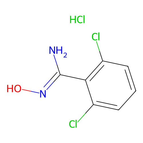 Benzamidoxime, 2,6-dichloro-, hydrochloride structure