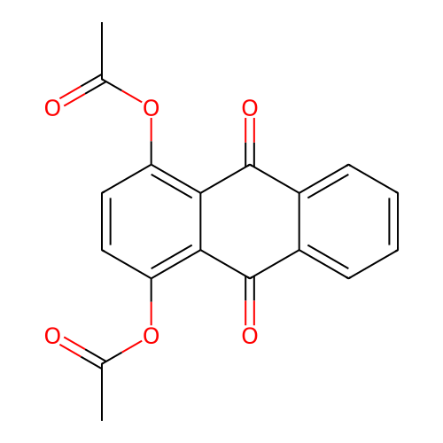 9,10-Anthracenedione, 1,4-bis(acetyloxy)- structure