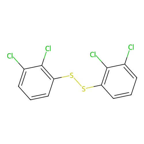 1,2-Dichloro-3-[(2,3-dichlorophenyl)disulfanyl]benzene structure