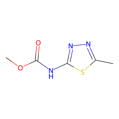 methyl N-(5-methyl-1,3,4-thiadiazol-2-yl)carbamate structure