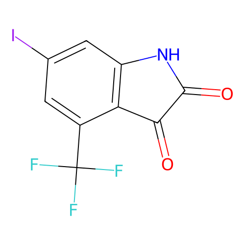 6-Iodo-4-trifluoromethyl-isatin structure