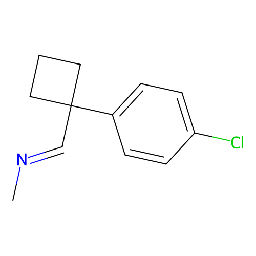 Methanamine, N-[[1-(4-chlorophenyl)cyclobutyl]methylene]- structure