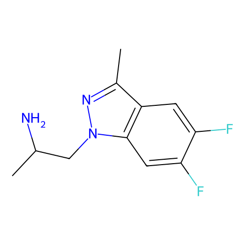 1-(5,6-Difluoro-3-methyl-1H-indazol-1-yl)propan-2-amine structure