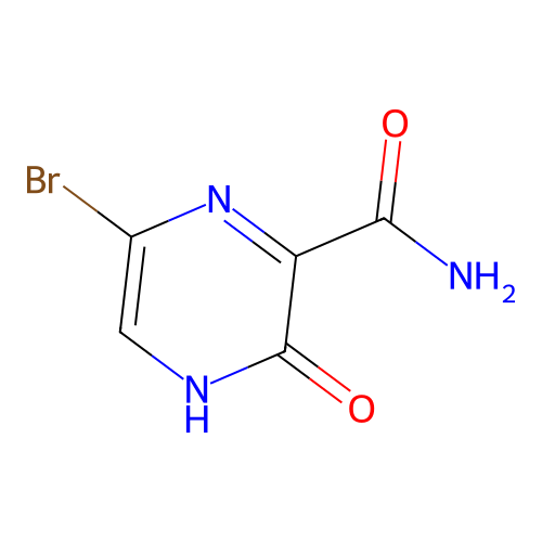 6-Bromo-3-hydroxypyrazine-2-carboxamide structure