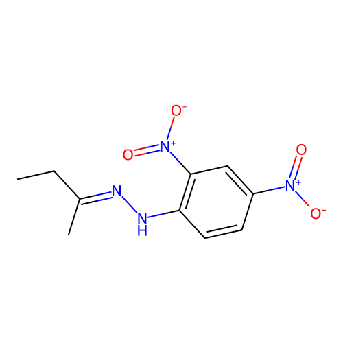 2-Butanone, (2,4-dinitrophenyl)hydrazone structure