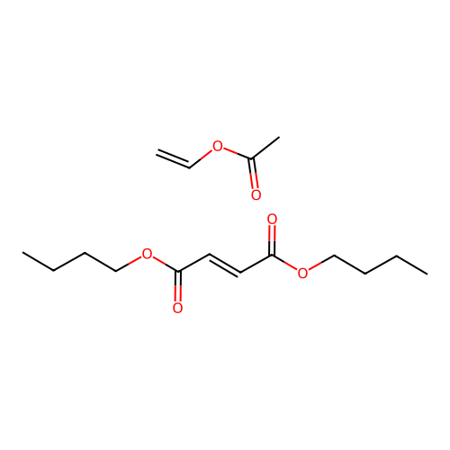 dibutyl (E)-but-2-enedioate;ethenyl acetate structure
