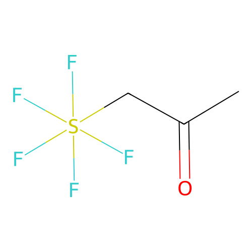 (2-Oxopropyl)pentafluorosulfur(VI) structure