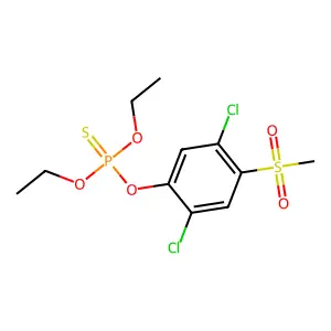 Chlorthiophos sulfone structure