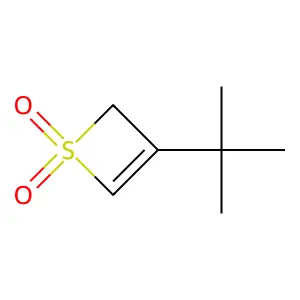 3-tert-butyl-2H-thiete 1,1-dioxide structure