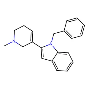 Indole, 1-benzyl-2-(1,2,5,6-tetrahydro-1-methyl-3-pyridyl)- structure