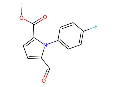 Methyl 1-(4-Fluorophenyl)-5-Formyl-1H-Pyrrole-2-Carboxylate structure