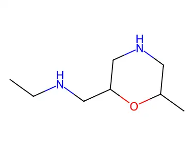 N-Ethyl-6-methyl-2-morpholinemethanamine structure