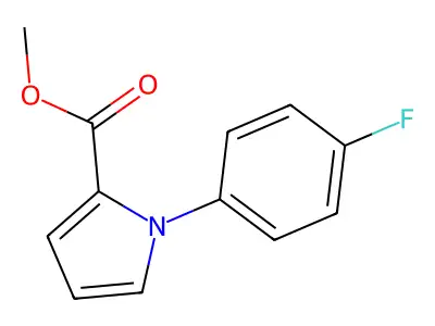 Methyl 1-(4-fluorophenyl)pyrrole-2-carboxylate structure