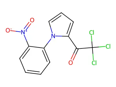 2,2,2-trichloro-1-[1-(2-nitrophenyl)-1H-pyrrol-2-yl]ethan-1-one structure