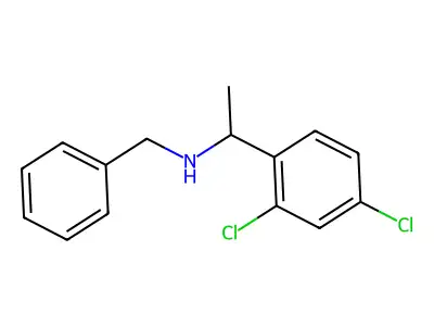 Benzyl-[1-(2,4-dichlorophenyl)ethyl]amine structure