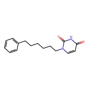 1-(6-Phenylhexyl)pyrimidine-2,4-dione structure