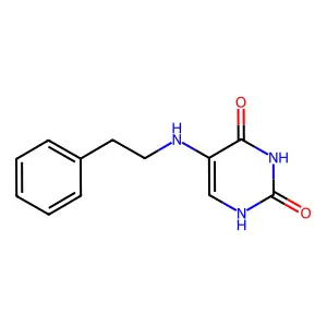 5-(Phenethylamino)uracil structure