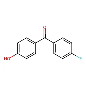 4-Fluoro-4'-hydroxybenzophenone structure