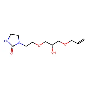1-(2-(3-(Allyloxy)-2-hydroxypropoxy)ethyl)imidazolidin-2-one structure