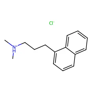 N,N-Dimethyl-3-(naphthalen-1-yl)propan-1-amine--hydrogen chloride (1/1) structure