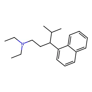 1-Naphthalenepropylamine, N,N-diethyl-gamma-isopropyl- structure