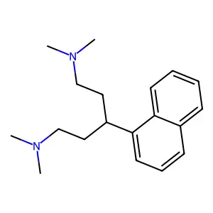 1-Naphthalenepropylamine, N,N-dimethyl-gamma-(dimethylaminoethyl)- structure