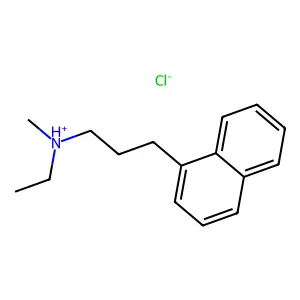 1-Naphthalenepropylamine, N-ethyl-N-methyl-, hydrochloride structure