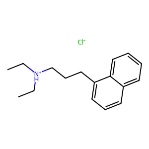 N,N-Diethyl-3-(naphthalen-1-yl)propan-1-amine--hydrogen chloride (1/1) structure