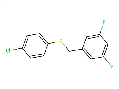 1-{[(4-Chlorophenyl)thio]methyl}-3,5-difluorobenzene structure