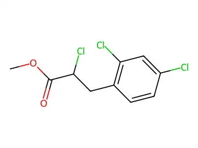 Methyl 2-chloro-3-(2,4-dichlorophenyl)propanoate structure