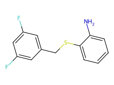 2-[(3,5-Difluorobenzyl)thio]aniline structure